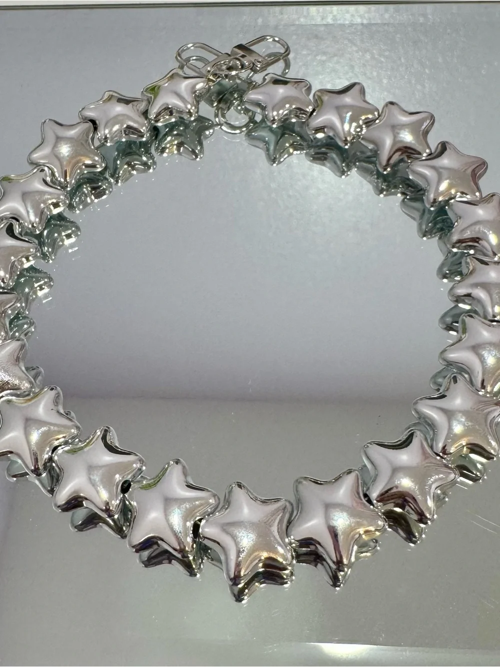 New Silver Star Bag Chain 18 inches